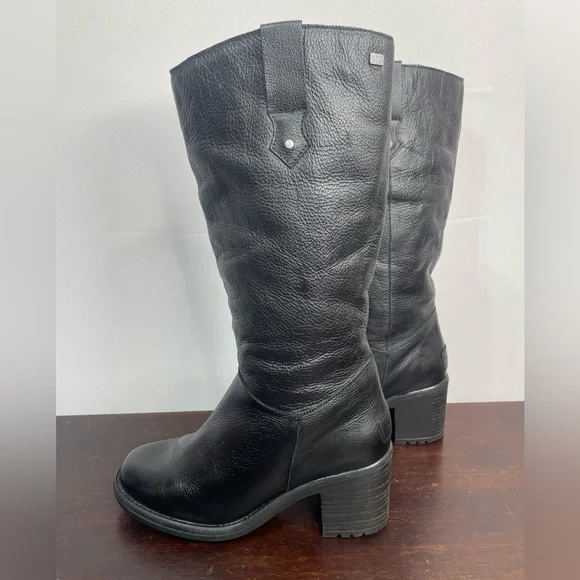 Musse and Cloud Boots Womens 7 Tall Knee Length Boot Chunky Heel Easy On New - Picture 3 of 6